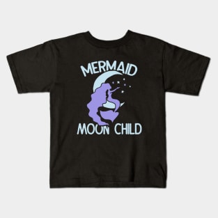 Mermaid moon Child Kids T-Shirt